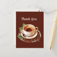 Niedliches Coffee Shop Vielen Dank oder Verkäufer