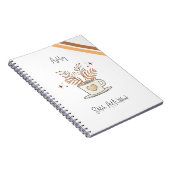 Niedliches Coffee Sketch Art Notebook Notizblock (Rechte Seite)