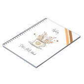 Niedliches Coffee Sketch Art Notebook Notizblock (Linke Seite)