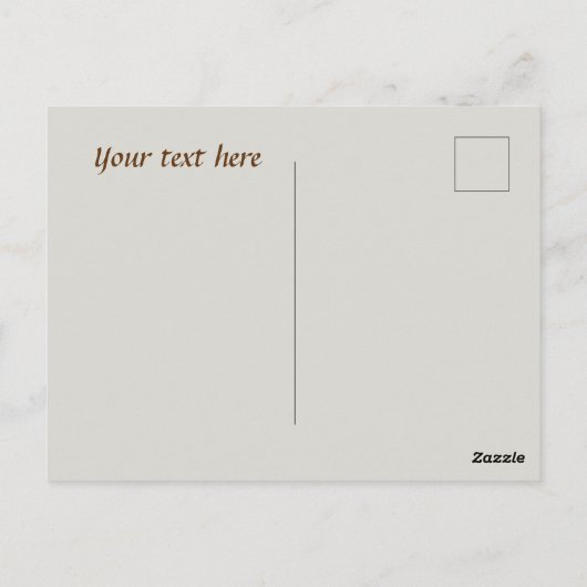 niedliches Coffeeshop oder Verkäufer danken Postkarte (Rückseite)