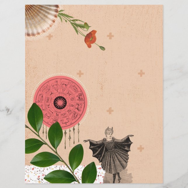 Niedliches Collage Decoupage Scrapbooking Paper (Vorderseite)