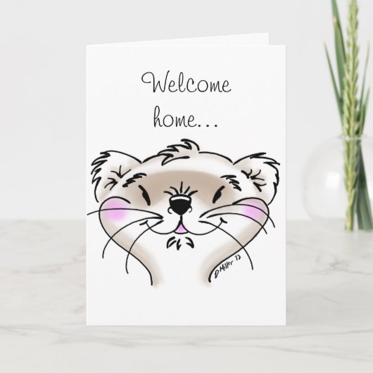 Niedliches Comic Feiertagskarte (Vorderseite)