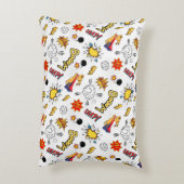 Niedliches Comic Muster Dekokissen (Rückseite(Vertikal))