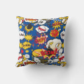 Niedliches Comic Muster Kissen (Rückseite)
