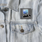 Niedliches Computergesicht Button (Beispiel)
