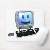Niedliches Computergesicht Mousepad (Mit Mouse)