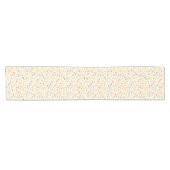 Niedliches Confetti-Muster Kurzer Tischläufer (Horizontal)