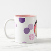 NIEDLICHES CONFETTI SPOT FOTO Modernes Kindertierf Zweifarbige Tasse (Links)