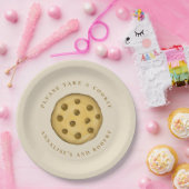 Niedliches Cookie Dessert Einfache Schokolade Chip Pappteller (Party)