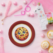 Niedliches Cookie liebt Party Pappteller (Party)