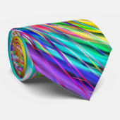 Niedliches Cooles Abstraktes Muster "Rainbow Swirl Krawatte (Gerollt)