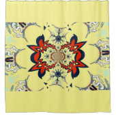 Niedliches Cooles, cremiges phantastisches Muster Duschvorhang (Vorderseite)