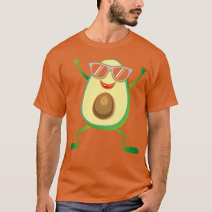 Niedliches Cooles Tanzen Avocado Vegan Food Graphi T-Shirt