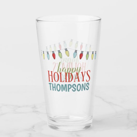 Niedliches Cooles Weihnachtsgeschenk Glas (Vorderseite)