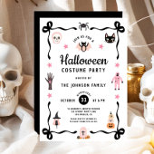 Niedliches Coquette Halloween Party Einladung