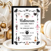 Niedliches Coquette Halloween Party Einladung
