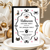 Niedliches Coquette Halloween Party Einladung