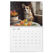 Niedliches Corgi. 2024 Kalender (Mär 2026)