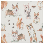 Niedliches Corgi-Dog-Muster Stoff (Muster)