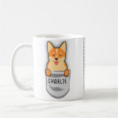 Niedliches Corgi für Hunde Lover Dog Trainer Lover Kaffeetasse (Links)