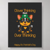 Niedliches Corgi St. Patrick's Day Poster (Vorne)