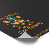 Niedliches Corgi St. Patrick's Day Poster (Ecke)