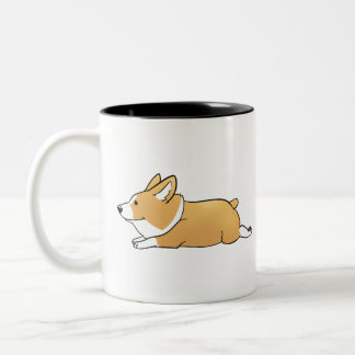 Niedliches Corgi Zweifarbige Tasse