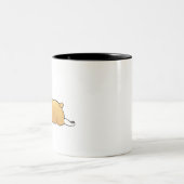 Niedliches Corgi Zweifarbige Tasse (Mittel)
