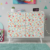 Niedliches Cornflora Rosa Aqua Seidenpapier