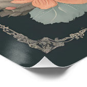 Niedliches Cottage-Raccoon Poster (Ecke)