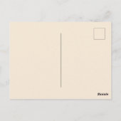 Niedliches Cottage-Raccoon Postkarte (Rückseite)