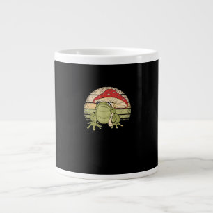 Niedliches Cottagecore-Frosch-Pilz-Goblincore-Kröt Jumbo-Tasse