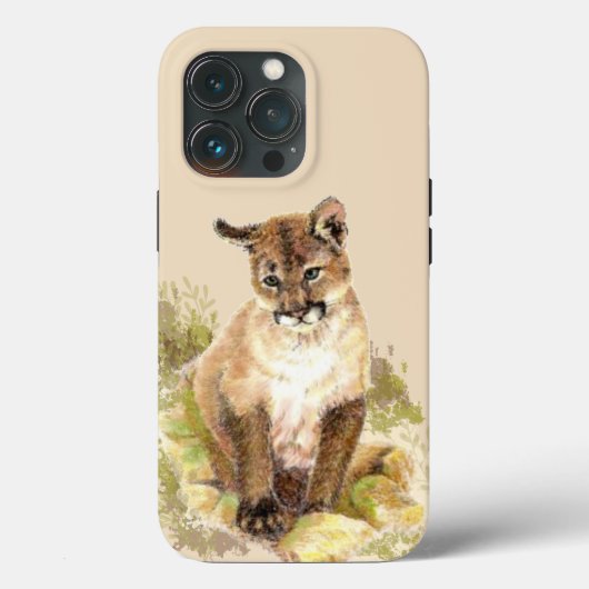 Niedliches Cougar Mountain Löwe Katzenkätzchen Was Case-Mate iPhone Hülle (Rückseite)