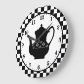 niedliches Country-Café Wort "Kunst" Große Wanduhr (Winkel)