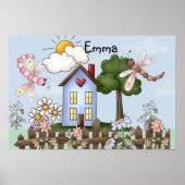 Niedliches Country Folk Art Picture Poster (Vorne)