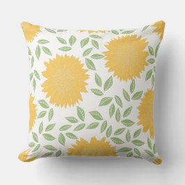Niedliches Country Sonnenblumenmuster Kissen