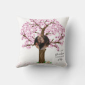 Niedliches Couple Custom Foto Kissen (Rückseite)