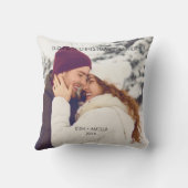 Niedliches Couple Custom Foto Kissen (Rückseite)
