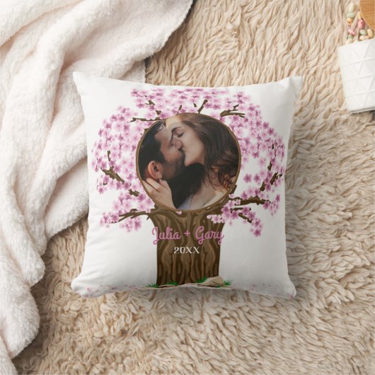 Niedliches Couple Custom Foto Kissen (Decke)
