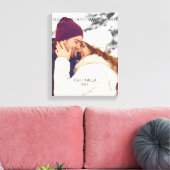 Niedliches Couple Custom Foto Leinwanddruck (Insitu (Wohnzimmer))