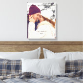 Niedliches Couple Custom Foto Leinwanddruck (Insitu (Schlafzimmer))