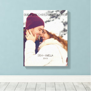 Niedliches Couple Custom Foto Leinwanddruck