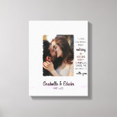 Niedliches Couple Custom Foto Leinwanddruck (Vorderseite)