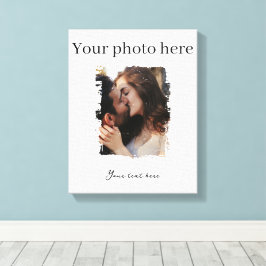 Niedliches Couple Custom Foto Leinwanddruck