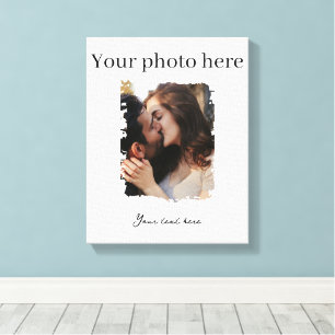 Niedliches Couple Custom Foto Leinwanddruck