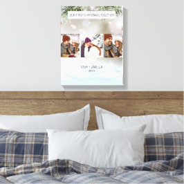 Niedliches Couple Custom Foto Leinwanddruck