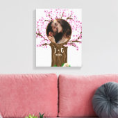 Niedliches Couple Custom Foto Leinwanddruck (Insitu (Wohnzimmer))