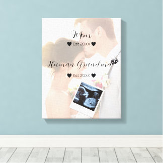 Niedliches Couple Custom Foto Leinwanddruck