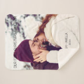 Niedliches Couple Custom Foto Sherpadecke (Vorderseite (Horizontal))
