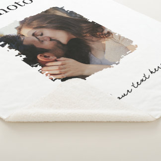 Niedliches Couple Custom Foto Sherpadecke